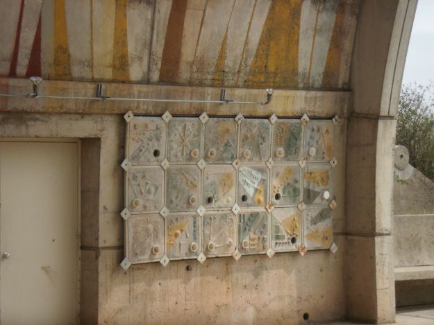 Detail of ceramic tiles